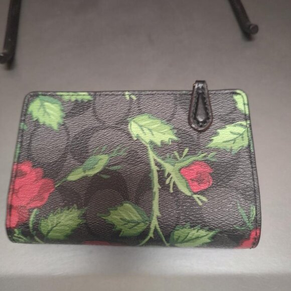 Coach Black Rose Wallet - Picture 3 of 9